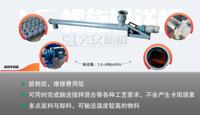 螺旋管輸送機(jī)優(yōu)勢